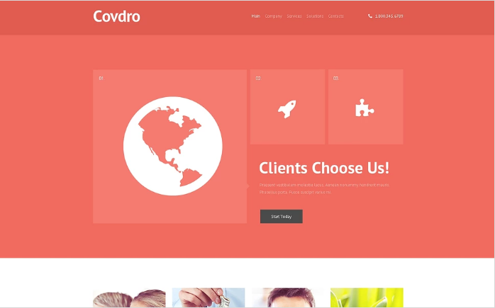 마케팅 대행사 반응형 웹사이트 템플릿