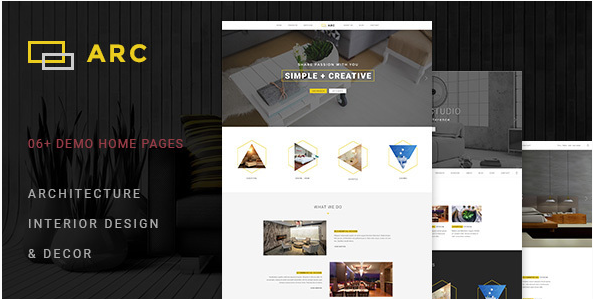 ARC-インテリアデザインHTMLウェブサイトテンプレート