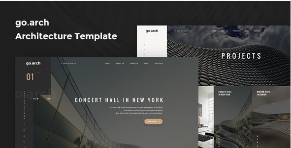 go.arch-建築とインテリアテンプレート
