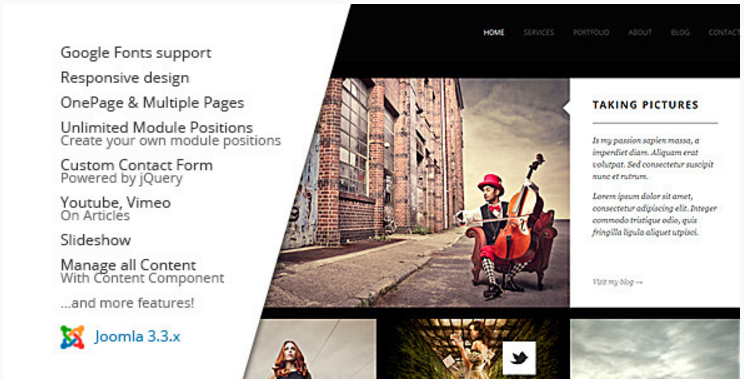 MY FOLIO 반응형 사진 Joomla