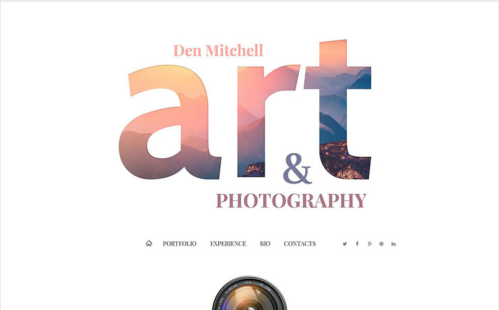 전문 사진 작가 Joomla 템플릿