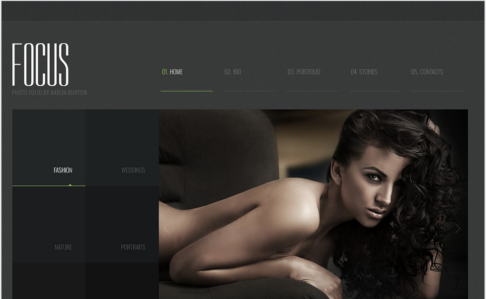 포토그래퍼 포트폴리오 반응형 Joomla 템플릿