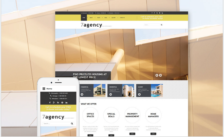 부동산 응답 Joomla 템플릿