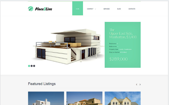 부동산 에이전시 Joomla 템플릿