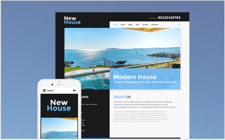 새 집 Joomla 템플릿
