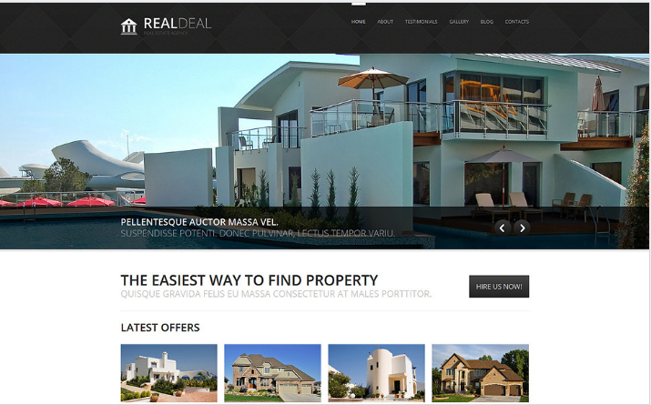 부동산 중개소 응답 Joomla 템플릿
