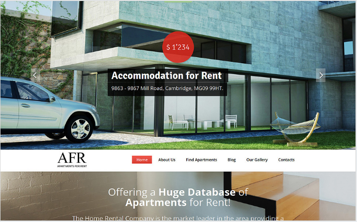 임대 아파트 Joomla 템플릿