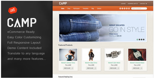 Camp – Responsywny motyw eCommerce