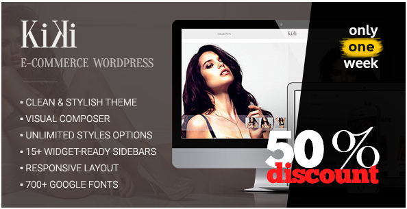 Kiki — uniwersalny, nowoczesny motyw WordPress eCommerce