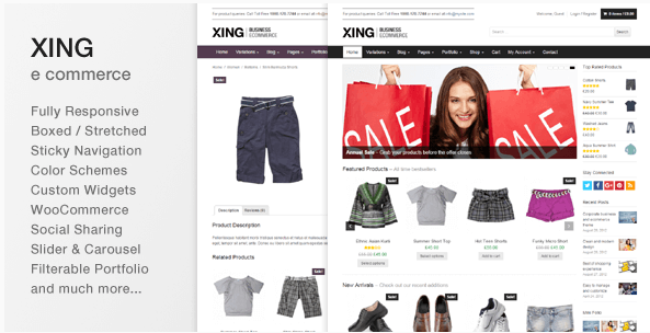 Xing - Biznes / e-commerce Motyw WordPress