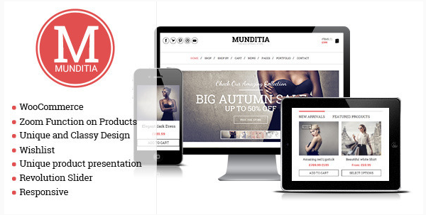 Munditia - Responsywny motyw e-commerce WordPress