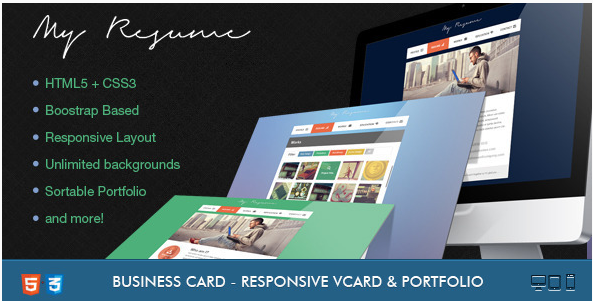 이력서 - 반응형, 부트스트랩 이력서 / 이력서