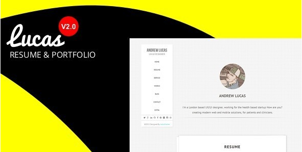 Lucas - 한 페이지 개인 이력서