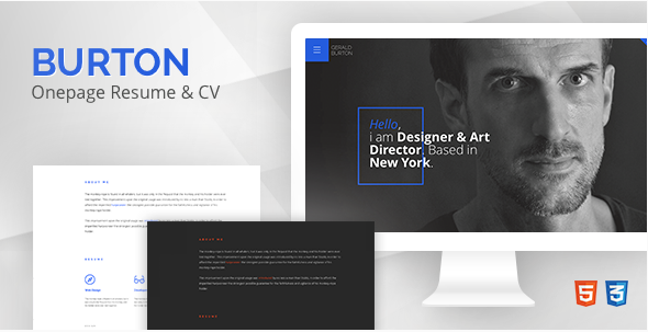 버튼: 이력서 웹사이트 템플릿