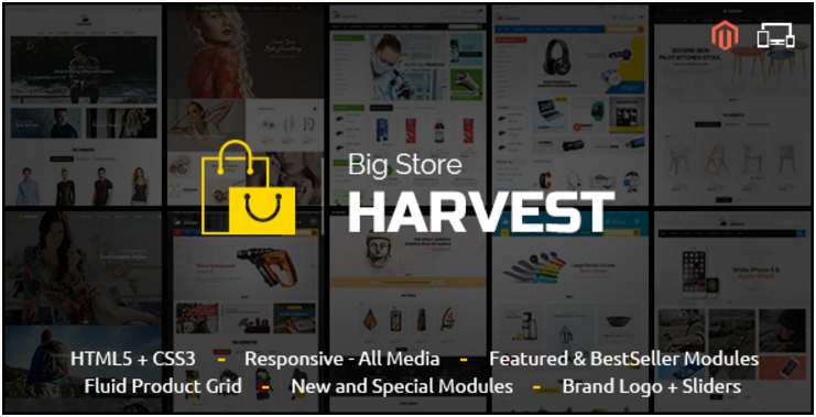Harvest - Tema receptivă Magento