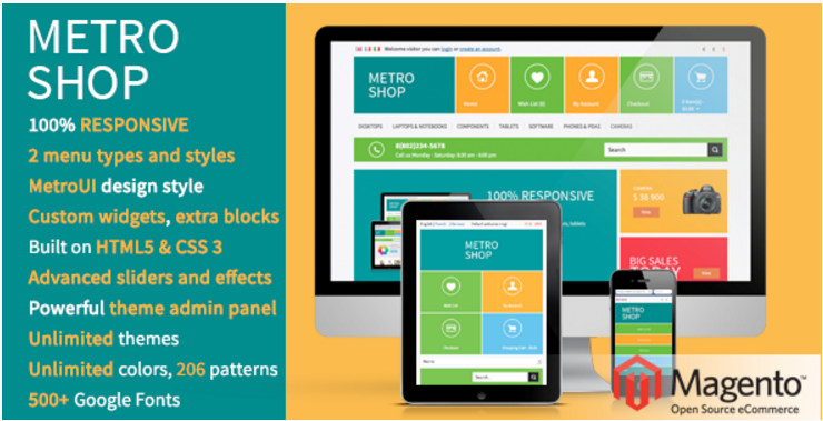 MetroShop – Tema Magento receptivă!