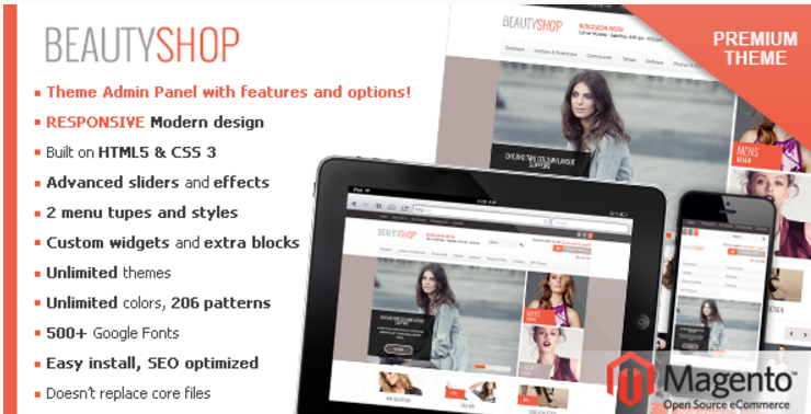BeautyShop – Tema Magento receptivă!