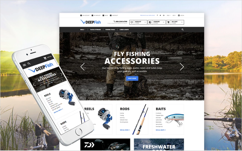 Tema DeepFish Magento