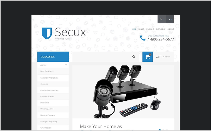 Șablon Secux OpenCart