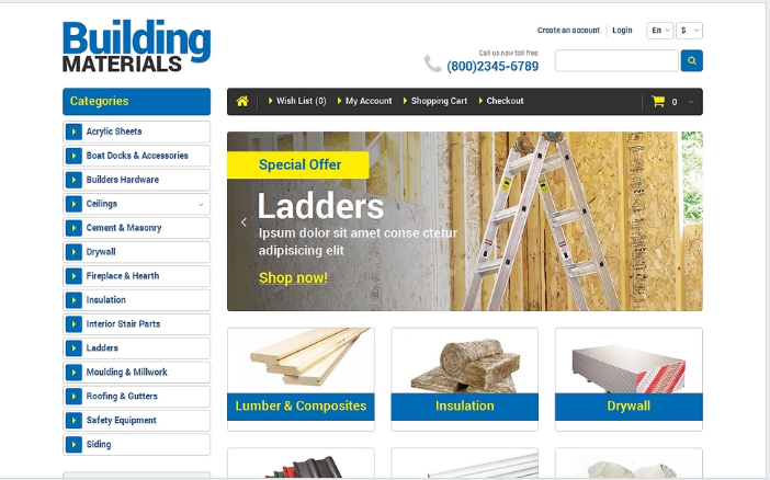 Șablon OpenCart receptiv pentru reparații la domiciliu