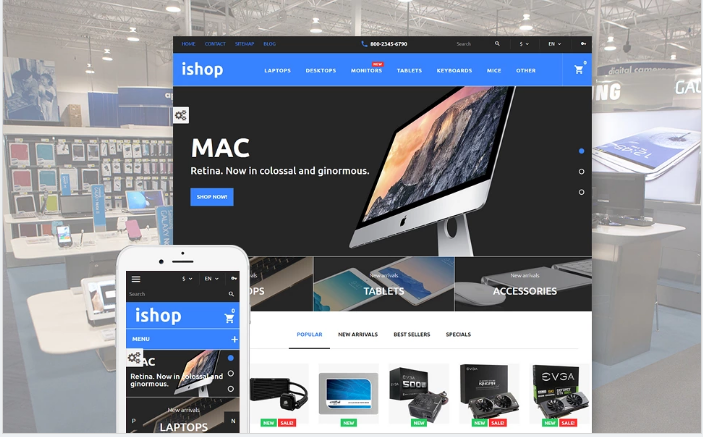 iShop: технологические темы PrestaShop