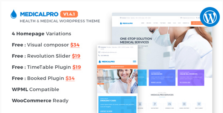 MedicalPro - 건강 및 의료 WordPress 테마