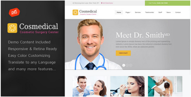 Cosmedical - 건강 및 의료 WordPress 테마