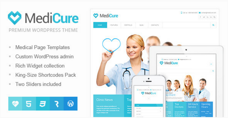MediCure – 건강 및 의료 WordPress 테마