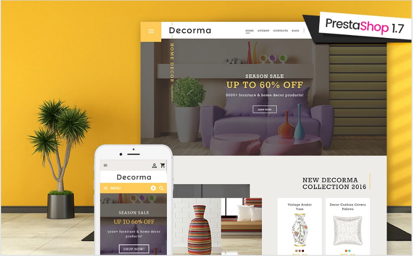 Decorma - 家具響應式 PrestaShop 1.7 主題