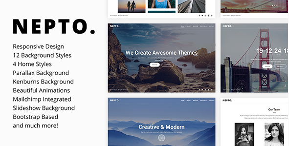 Nepto - адаптивный шаблон скоро появится