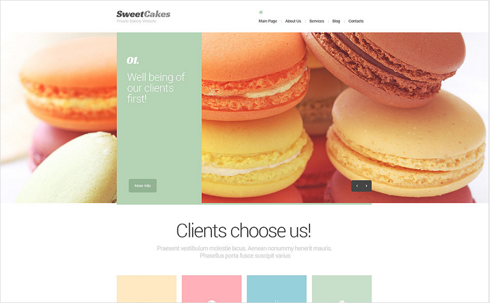 Șablon Drupal pentru magazin de dulciuri