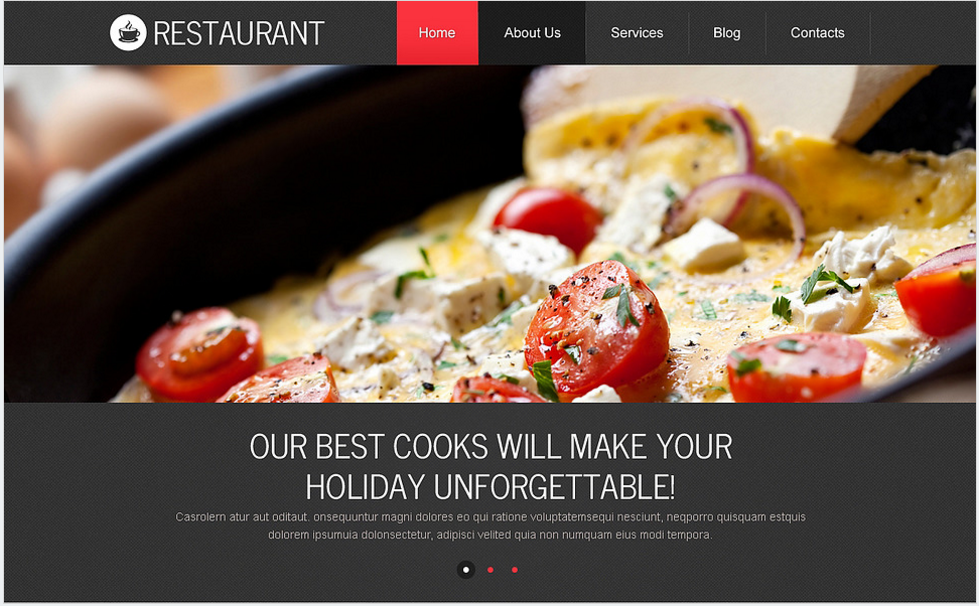 Bucătărie europeană Șablon Drupal