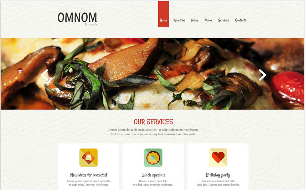 Șablon Drupal receptiv pentru restaurantele europene