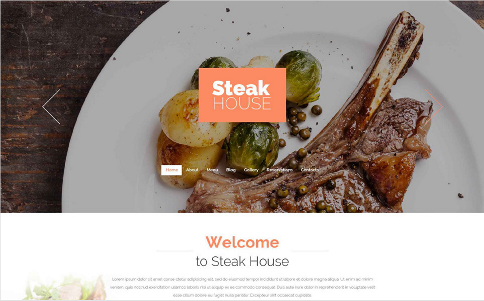 Șablon Drupal de cafenea și restaurant