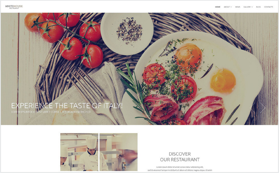Bucătărie italiană Șablon Drupal