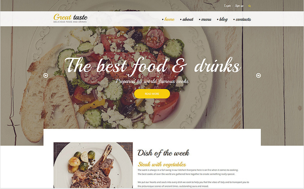 Șablon Drupal cu gust grozav