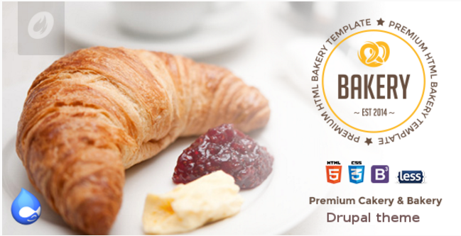 Brutărie Drupal Tema de panificație, prăjituri și mâncare