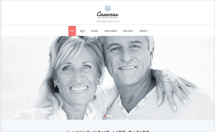 Domowe usługi opieki zdrowotnej Szablon Joomla