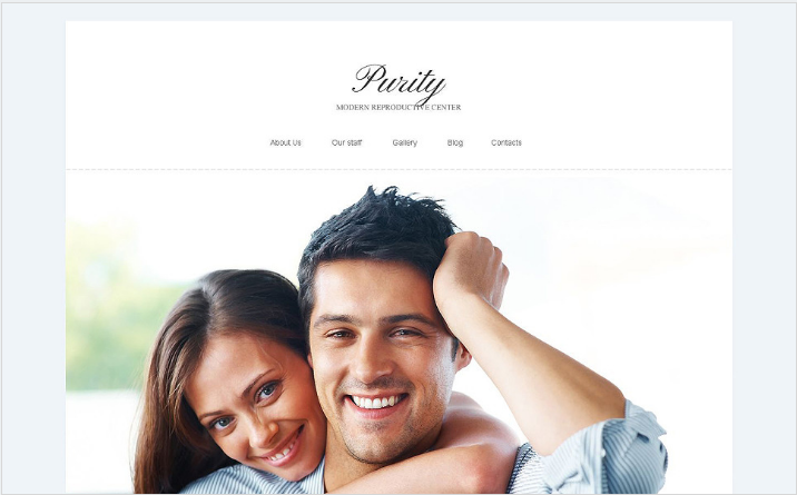 Responsywny szablon Joomla Kliniki reprodukcji