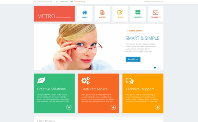Metro: najlepiej sprzedające się szablony projektów PSD
