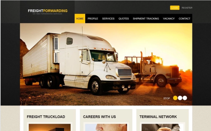 Transport szablon PSD