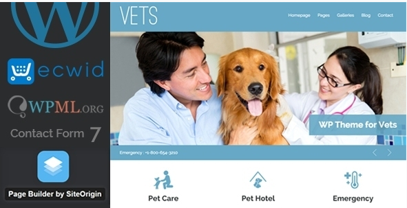 VETS: Темы WordPress с животными