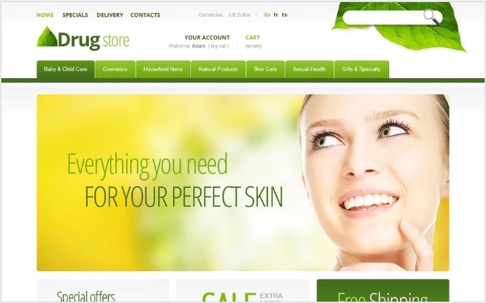 Aktif Yaşam PrestaShop Teması için İlaçlar