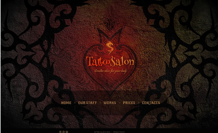 Шаблон сайта тату-салона