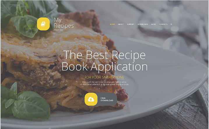Мои рецепты Шаблон Joomla