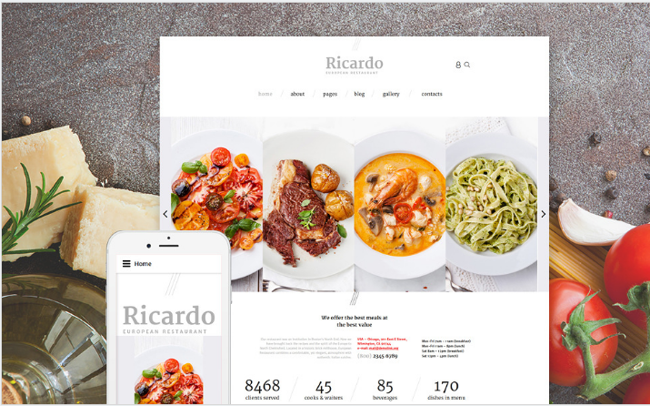 Шаблон Рикардо Joomla