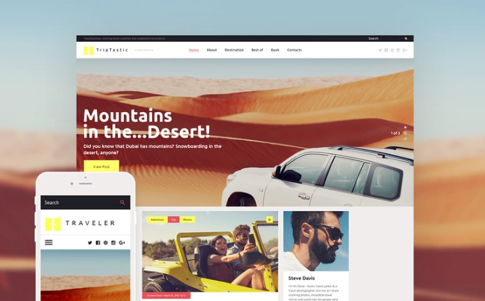 TripTastic: адаптивные темы WordPress