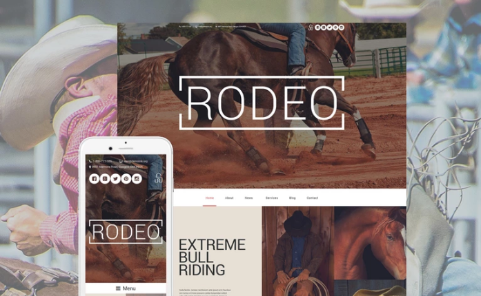 Rodeo Arena: адаптивные темы WordPress
