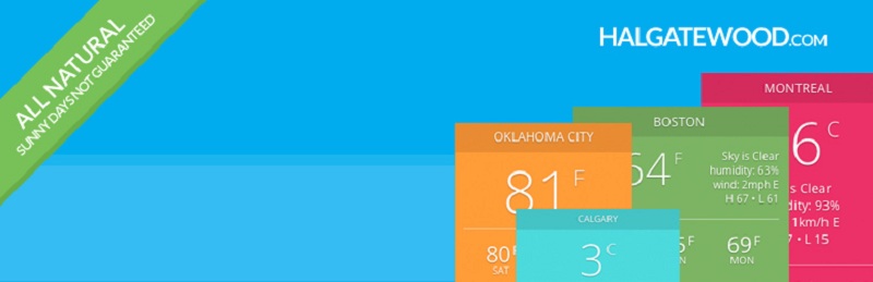 Fantastisches Wetter-Widget