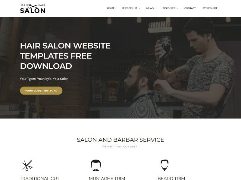 Salon de coafura barbati